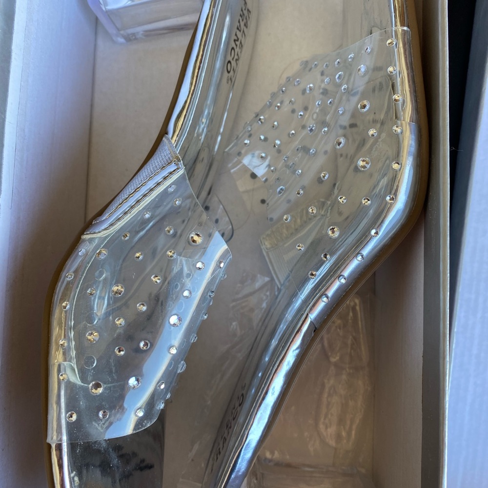 Fancy shoes, silver